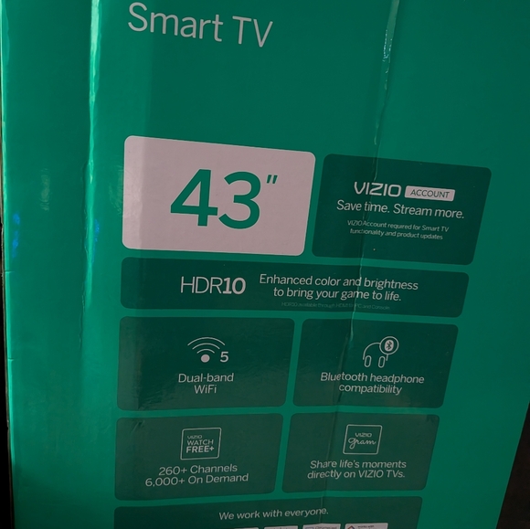 Vizio Other - Vizio 43-Inch 4K UHD Smart TV in Green Box